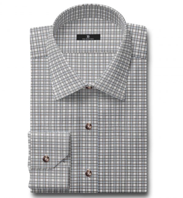Brown White Checked with Blue Dot Graph